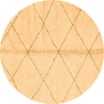 thumbnail image 1 of Ahgly Company Indoor Round Solid Orange Modern Area Rugs, 8' Round, 1 of 4