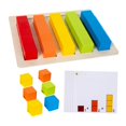 thumbnail image 3 of Bloques de aprendizaje de matemáticas bloques de construcción de madera coincidencia para niños niños niños educación temprana cubos juguetes, 3 of 9