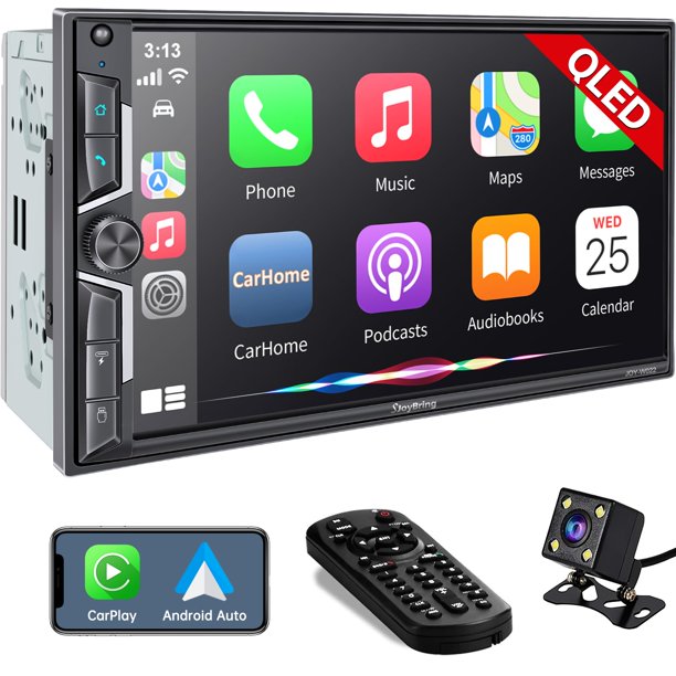 Estéreo de coche SJOYBRING SJOYbring inalámbrico de doble DIN Carplay