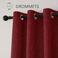 thumbnail image 2 of Faux Linen Grommet Curtain Panels – Set of 2, 2 of 4