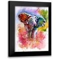 thumbnail image 1 of Kovacs, Anna Brigite 15x18 Black Modern Framed Museum Art Print Titled - Joyfull Elephant, 1 of 5
