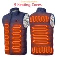thumbnail image 1 of Chaqueta calefactora eléctrica para hombre y mujer, abrigo térmico de grafeno con USB, ropa deportiva para acampar, 9 zonas, 1 of 4