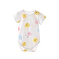 thumbnail image 3 of Bovxnpu Baby Girl Bodysuit, Infant Baby Cotton Bodysuits, Summer Baby Print Short Sleeved Jumpsuit Newborn Cotton Jacket Thin Climbing Suit 4 Months, 3 of 4