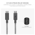 thumbnail image 4 of Native Union Belt Cable Pro - 240W USB Type C - 8ft Ultra-Strong Charging - Leather Strap (Zebra), 4 of 8