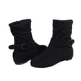 thumbnail image 1 of sweethay 2 piezas, zapatos cálidos para mujer, tacón plano, cierre de otoño, botas cortas térmicas, calzado de altura hasta los tobillos de terciopelo Calzado Talla 37 sweethay AP014778-01, 1 of 6