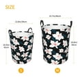 thumbnail image 5 of Daiia Lilies Flowers Round Laundry Basket with Handles Thickened Waterproof Circular hamper,Dirty Clothes Storage Basket for Bedroom,Bathroom,College Dorm-Medium, 5 of 8