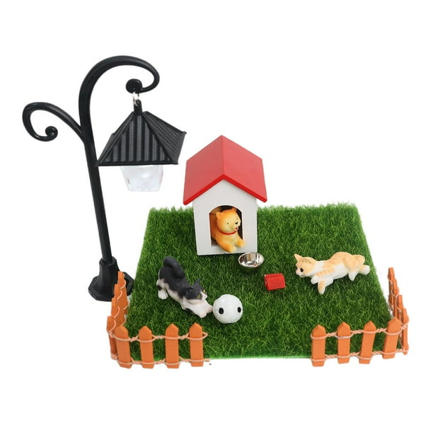 Juego De Cachorros De Animales Al Aire Libre, Decoración De Casa