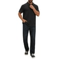 thumbnail image 2 of CAMISA POLO DE NEGOCIO DE MANGA CORTA CON BOTONES Y COLLAR PARA HOMBRE EN TEXTURA JACQUARD M NEGRO, 2 of 6