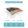 thumbnail image 5 of Vintage American Flag Full Size Down Alternative Comforter, Lightweight Comforter Quilt Bedding Set with Pillow Shams Retro US Flag White Red Blue All Seasons Bed Comforter Duvet Insert 78"x90", 5 of 7