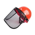 thumbnail image 4 of Casco para motosierra con protector facial de malla, casco de construcción, visera facial, casco duro para desmalezar, casco para arborista y silvicul, 4 of 8