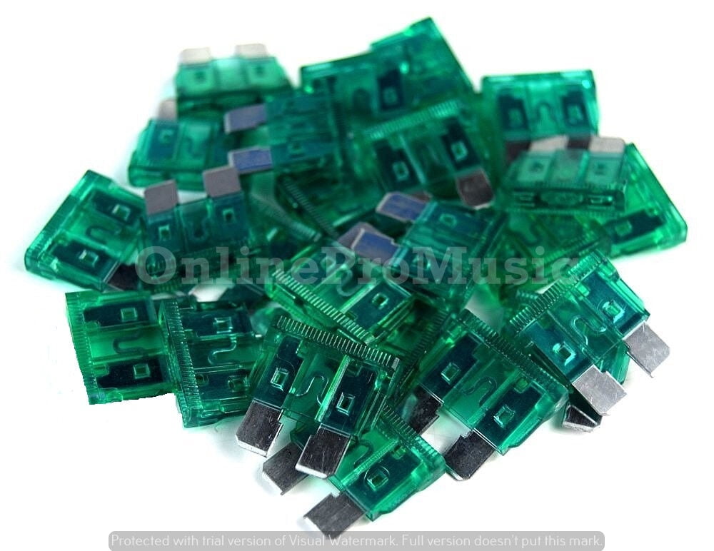 100 pack 30 Amp ATC Fuse Blade Style 30A Automotive Car Truck 