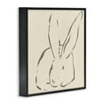 thumbnail image 4 of Stupell Industries Minimal Bunny Outline Animals & Insects Drawing Black Framed Art Print Wall Art, 12 x 12, 4 of 10