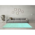 thumbnail image 3 of Ahgly Company Indoor Rectangle Oriental Light Blue Modern Area Rugs, 8' x 12', 3 of 4