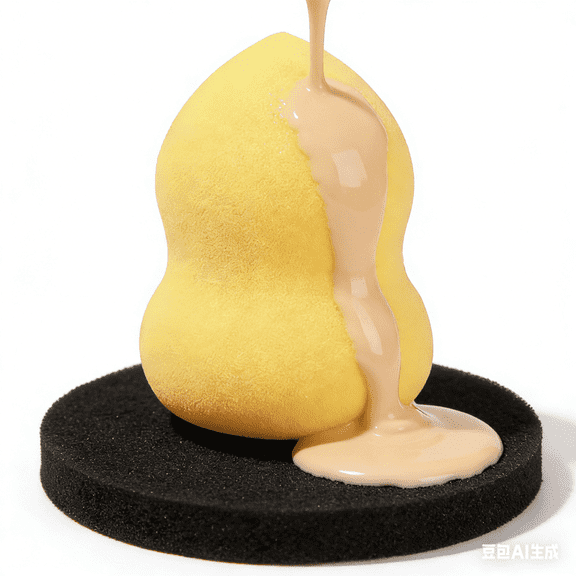 Beauty Sponge Makeup Sponges Makeup Blender for Wet or Dry Cosmetics, Latex-Free Blending Foundations, Powders, and Creams, Super-Soft Foam (1pcs)