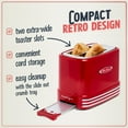 thumbnail image 3 of Tostadora Nostalgia Retro, ancha, 2 rebanadas, color rojo vintage, 5 niveles Nostalgia NA, 3 of 5