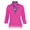 Pink Lightning/Navy, variant on Monterey Club Women's Tessa Lillies Print Contrast 3/4 Sleeve Golf Polo Shirt #2675