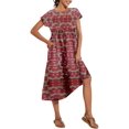 thumbnail image 3 of Vestido WROLEM casual de verano de algodón con bolsillos para mujer 2024, 3 of 5