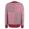 thumbnail image 4 of Gibobby Suéteres para mujer, Suéteres de otoño para mujer 2023 de manga larga a rayas de gran tamaño, suéter de punto casual de moda con cuello redondo(Vino,M), 4 of 5