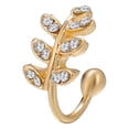 thumbnail image 1 of Fashion And Exquisite Oval Full Diamond Earrings Ear Clips, 1 of 9