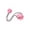 Pink, variant on huayou Suction Cup Tugging Chew, Interactive Rope Puller with Spiky Ball for Teeth Cleaning and Care