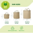 thumbnail image 7 of Coolaroo 5 Gallon Round Fabric Grow Bag with Drainage Holes, UV Resistant and Durable Handles - 1 Pack, Desert Sand, 7 of 7