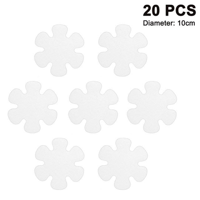 Pegatinas antideslizantes de goma con forma de copo de nieve para baño, autoadhesivas, impermeables, para bañera, cinta antideslizante para niños