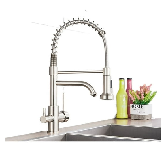 Kitchen Filtered Faucet Water Tap Brass Purifier Faucet Dual Sprayer Drinking Water Tap Vessel Sink Mixer Tap