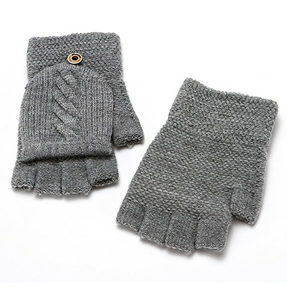 GZWYHT Gloves for Cold Weather,Winter Gloves Thermal Gloves For Womens Mens Warm Gloves Coral Fleece Gloves Elastic Cuff Winter Gloves Warm Lined Gloves Fingerless Gloves,Work Gloves,Gloves for Men A