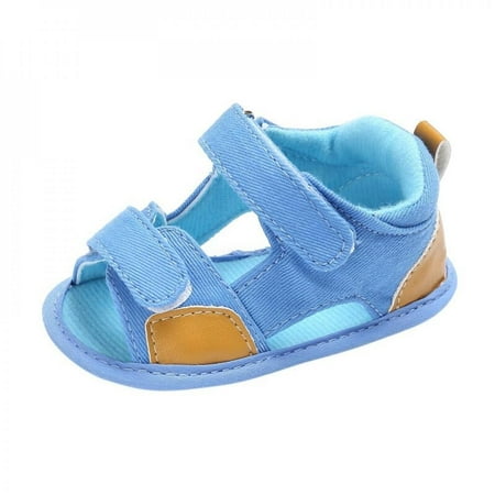 

Hazel Tech New New Summer Breathable Baby Boys Kids Splice Color Hollow Out Anti-skid Casual Baby Canvas Cack Shoes