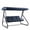 Blue, variant on 3-Seat Outdoor Swing Glider with Adjustable Canopy, 2-in-1 Convertible Bench to Flat Bed, Removable Cushions, 750 lbs Capacity, Weather-Resistant Metal Frame for Patio, Garden