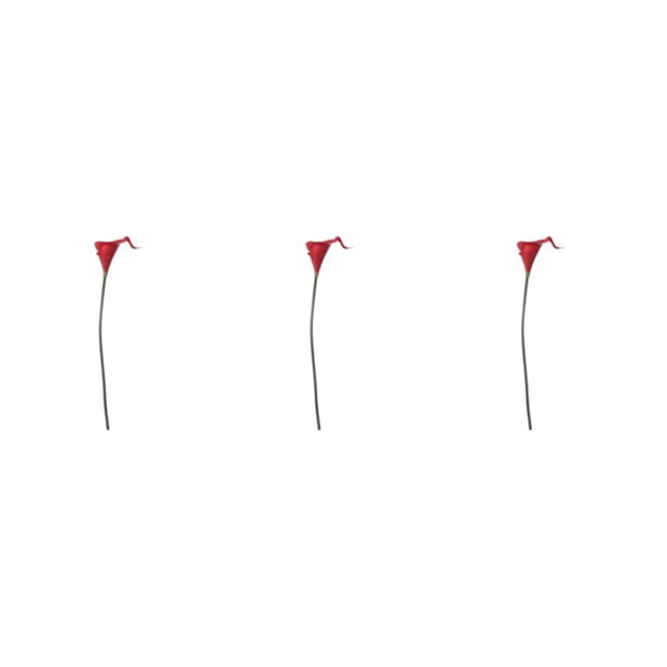 Billuyoard Atmósfera romántica con cala simulada: alta adaptabilidad para varios entornos de decoración del hogar PU duradero Rojo brillante Type1 NO1