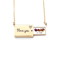 thumbnail image 1 of Las Vegas Estados Unidos Ciudad acuarela Sobre de carta de amor, collar y joyas colgantes, 1 of 3