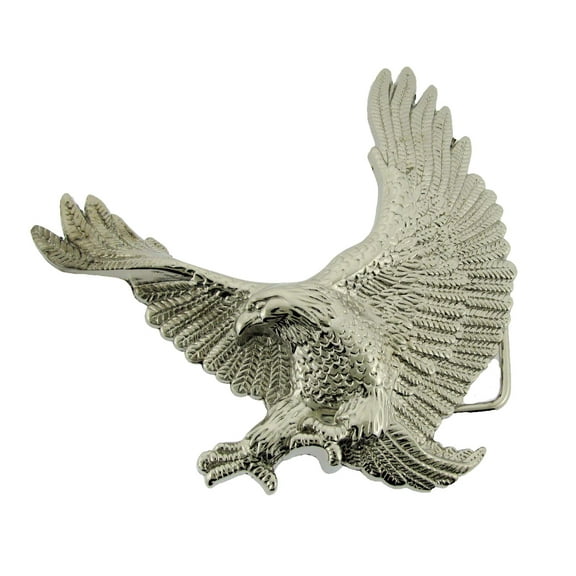 Eagle Preying Belt Buckle Unisex Silver Chrome Metal Rodeo Costume New Style
