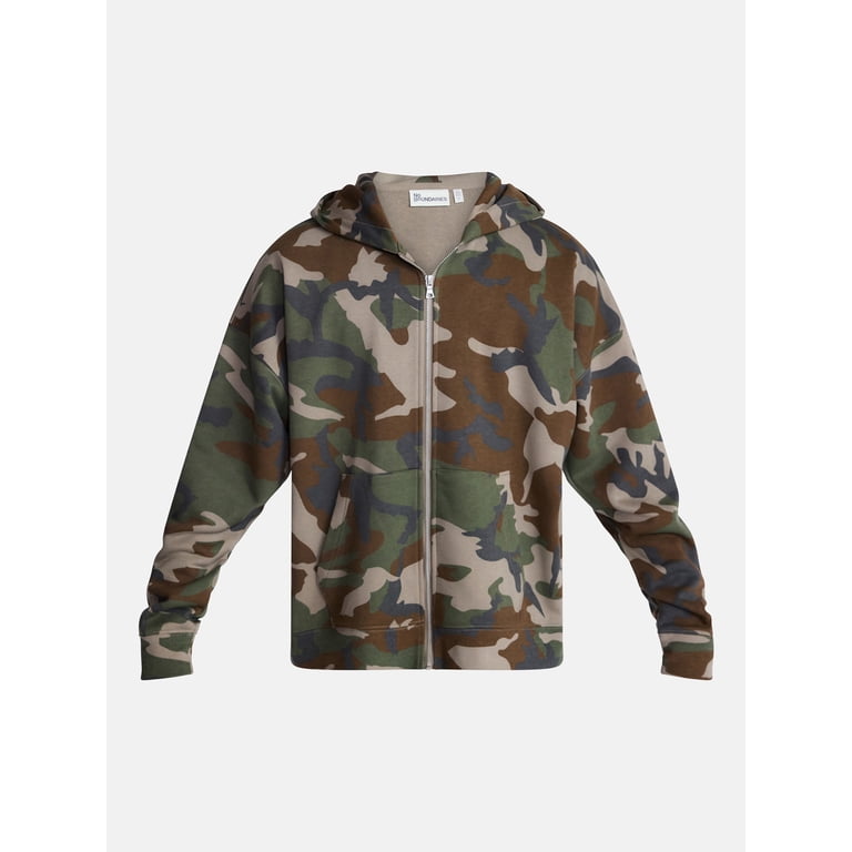 No Boundaries Men's Zip Hoodie with Long Sleeves photo 6