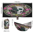 thumbnail image 2 of Hanging Hammock Portable Travel Camping For Outdooor Beach Camping Hiking A Skull & Floral Design, 2 of 8