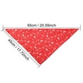 thumbnail image 4 of OutmaxHome Christmas Dog Bandanas - Classic Triangle Fall Xmas Christmas Printing dogs Red Plaid Scarf Bibs Kerchief Gifts Set - Pet Holiday Accessories Decoration for Small to Large Puppy Dogs Cats, 4 of 4