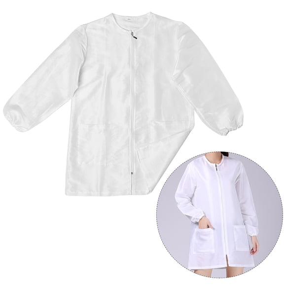 WHAMVOX Blouse de Coiffeur à Manches Longues, Salopettes de Technicienne en Fibre Imperméable 1Ensemble