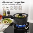 thumbnail image 5 of 15 Pcs Pots and Pans Set, Nonstick Cookware Detachable/Removable Handle, Induction RV Kitchen Set, Oven Safe, Cream White, 5 of 25