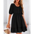 thumbnail image 4 of Vestido BTFBM Spring Empire Cintura para Mujer 2025 Verano Negro, 4 of 9
