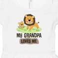 thumbnail image 4 of Inktastic Grandpa Loves Me Grandson Gift Girls Baby Dress, 4 of 5