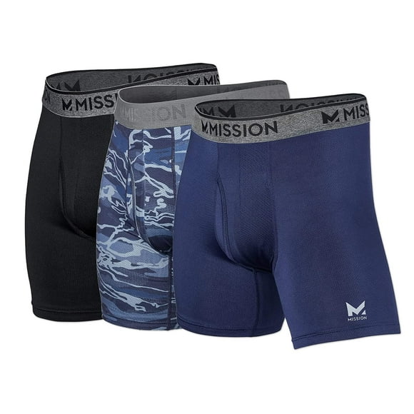 Calzoncillos bóxer MISSION 6 Performance Mesh XXL, paquete de 3 para hombre