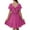 Pink, variant on TQWQT Girls Dresses Summer Off Shoulder Black Dress Size 4-5 Tie Back Dresses Cute Kids Square Neck Formal Dress Girls Dresses Tween Girls Clothes