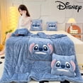 thumbnail image 2 of Mantas de almohada de Stitch Disney, dos en uno, almohada de franela kawaii, manta de siesta gruesa, decoración para sala de estar y dormitorio infantil, 2 of 5