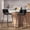 Black, variant on Aufeile 30" Counter Height Bar Stools Set of 2 – Modern Faux Leather Barstools with Back & Metal Legs, Kitchen Bar Chairs for Island, Dining Room, Dark Brown