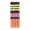 Orange Flame, Neyron & Sulphur Yellow Flame, variant on - 25cm / 10'' H Striped Opaline, Pompadour & Rust Eco Dinner Candles, Gift Box of 4