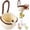 Brown, variant on Sink Hanging Strainer Basket with Openable Bottom Cover, Kitchen Food Waste Collector for Sink Garbage Filter, Quick Draining Colander for Cooking and Food Prep (Green)