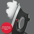 thumbnail image 2 of SINGER® SteamCraft Plus 2.0 Steam Iron (1800W) | Steamer with Stainless Steel Plate, OnPoint Precision Tip, Vertical Steam, Auto Shutoff & 300ml Tank Capacity - Black, 2 of 9