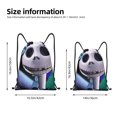 thumbnail image 2 of Goofa The Nightmare Before Christmas Print Drawstring Backpack Bag Sport Gym Sackpack Cinch Bags Drawstring Bags Draw String Sport Bag-Small, 2 of 6
