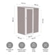 thumbnail image 3 of Cobertizo de Almacenamiento para Jardin Exterior Ranger Relan 143x89x186 de Acero Galvanizado, 3 of 8