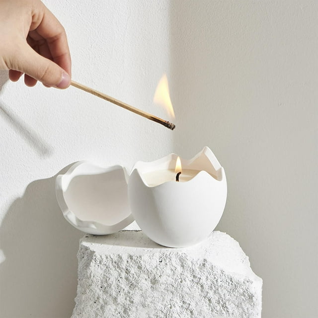Fiudx Vela de Pascua, Decoración de Cera de Soja con Forma Irregular, Aromas Deliciosos En Caja de Regalo, Un Detalle Festivo Memorable, Decoración Única para Celebraciones, Perfecta para Reuniones F